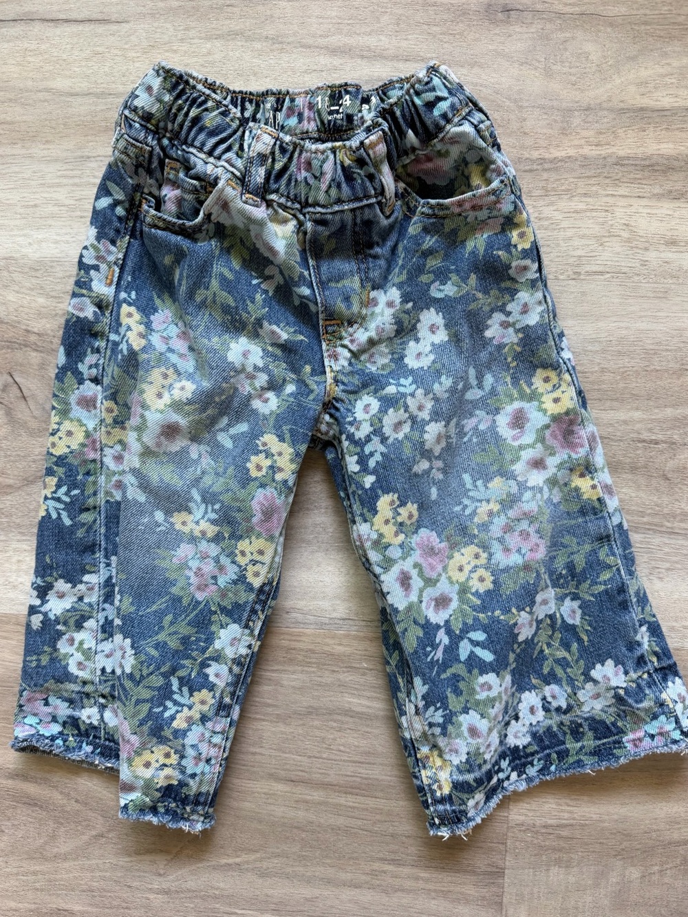 Gap Baby & Toddler Floral Pull-On Baggy Jeans | Size 18-24 months